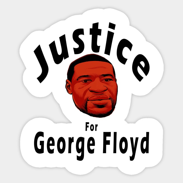 Justice For George Floyd I can't Breathe Sticker by YassShop